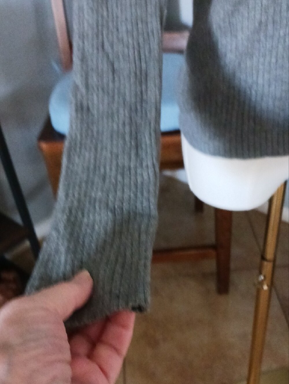 a new day Gray Ribbed Button-Front Collared Top - Picture 5 of 11